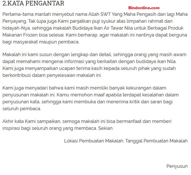 Contoh Makalah yang Baik dan Benar Sesuai Ketentuan 