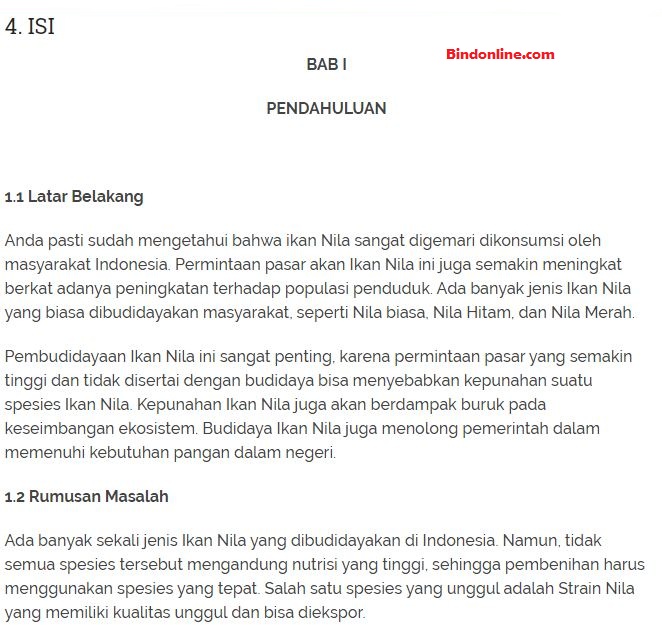 Contoh Makalah yang Baik dan Benar Sesuai Ketentuan 