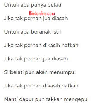 Pengertian puisi lama dan seloka